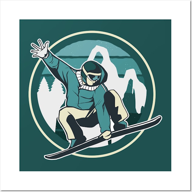 Snowboarder Wall Art by LR_Collections